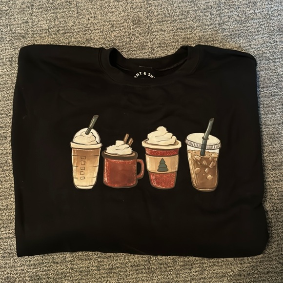 Light & Shine Sweaters - Coffee Crewneck